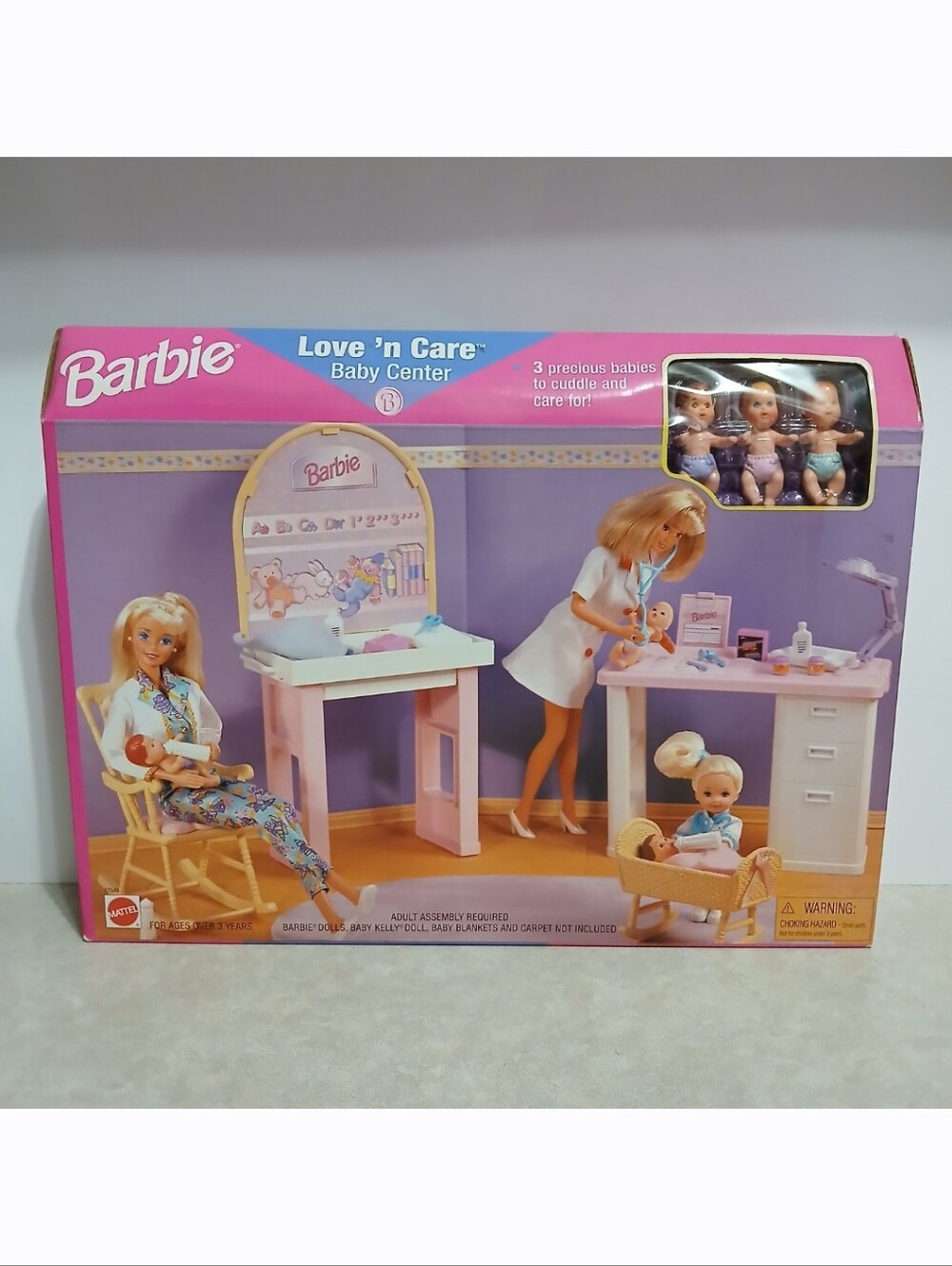 New! Sealed! Mattel Barbie Love 'n Care Baby Center 1997 Playset